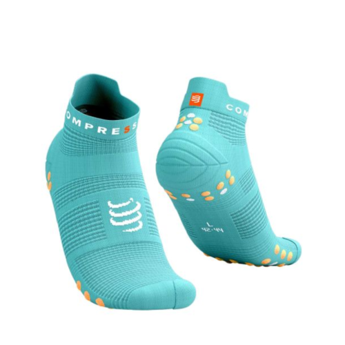 COMPRESSPORT - PRO RACING SOCKS V4.0 RUN LOW - Crème de menthe 