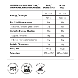 NAAK - BARRE ÉNERGÉTIQUE ULTRA ENERGY Banane / Chocolat