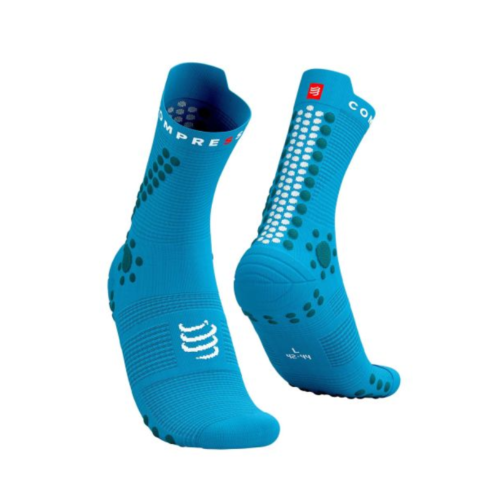 COMPRESSPORT - PRO RACING SOCKS V4.0 TRAIL - Hawaiian Ocean / Shaded Pruce