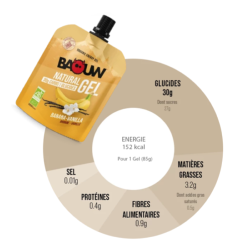 BAOUW - GEL ÉNERGÉTIQUE NATUREL BIO - Banane / Vanille